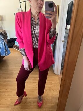 eesome Bright Hot Pink Blazer